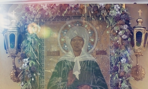Икона святой Матроны Московской в Покровском монастыре