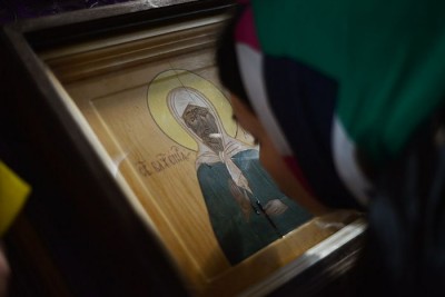 В больничном храме замироточила икона святой Матроны Московской