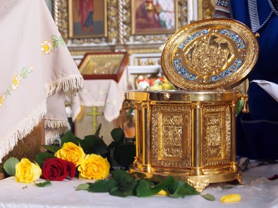 Ковчег с мощами святой Матроны Московской в Казанской Епархии